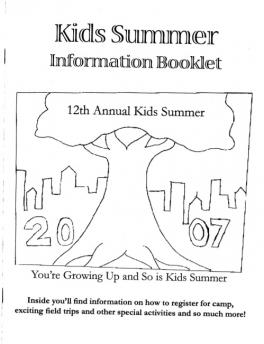 Kids Summer Information Booklet