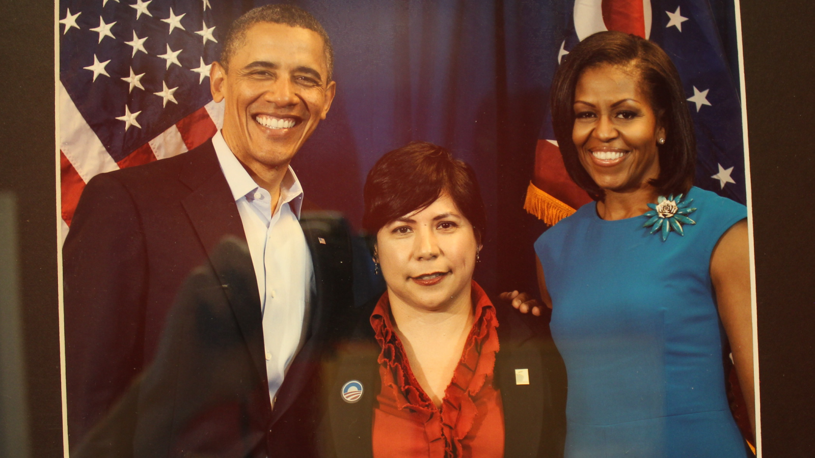 Ramona with President Obama and Michelle Obama