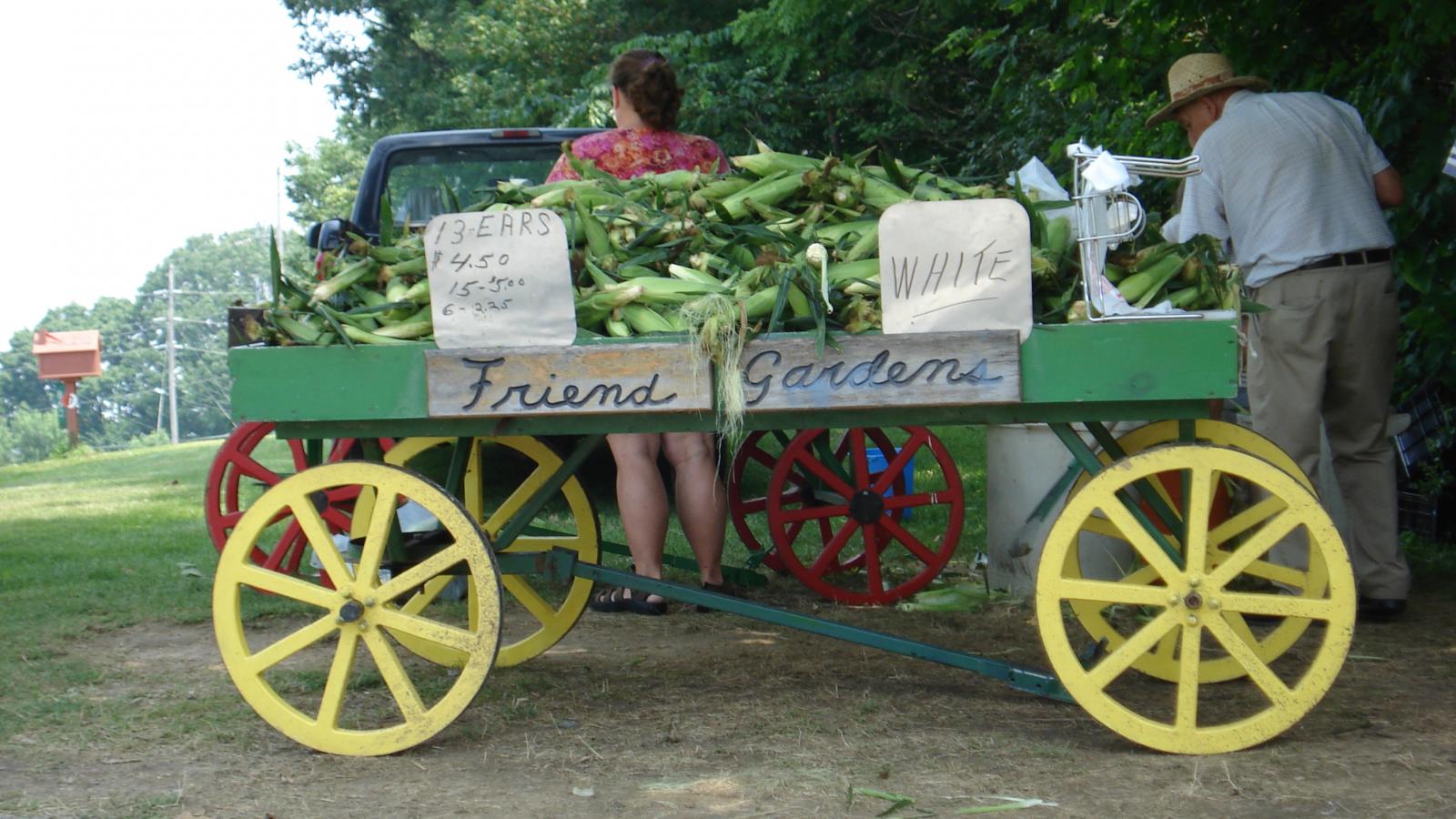Sweet Corn Stand in Fairfield County, OH
